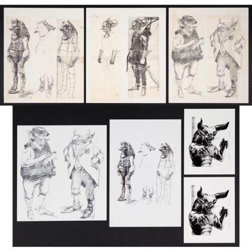 945. Set of Seven Printed Martin A. Kline Creature Concept Artworks ### LEGEND (1985)