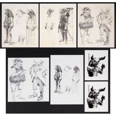 945. Set of Seven Printed Martin A. Kline Creature Concept Artworks ### LEGEND (1985)