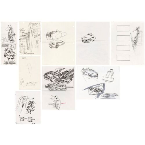 1179. Set of Seven Hand-Drawn Jay Shuster Gungan, Ship, and Droid Concept Artworks with George Lucas' "Fabuloso" Stamp ### STAR WARS: THE PHANTOM MENACE (1999)