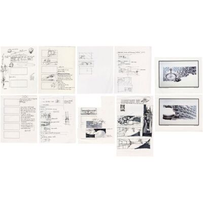 1178. Set of Eight Hand-Drawn Jay Shuster Senate Chamber and Federation "Destroyer" Storyboards with Hand-Annotations and Pair of Concept Art Prints ### STAR WARS: THE PHANTOM MENACE (1999)