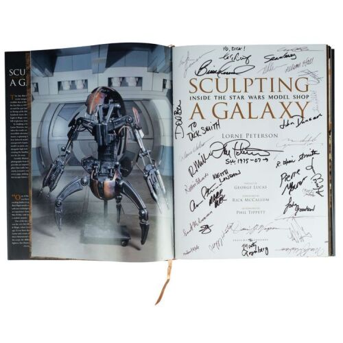 674. Dick Smith Collection: George Lucas and Industrial Light & Magic (ILM) Model Shop Crew-Autographed Box Set ### SCULPTING A GALAXY: INSIDE THE STAR WARS MODEL SHOP (BOOK, 2006)