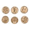 1050. Set of Six Production-Made Power Coins ### MIGHTY MORPHIN POWER RANGERS: THE MOVIE (1995)
