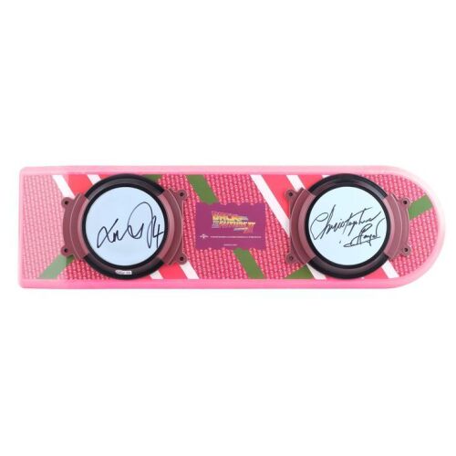 2021. Michael J. Fox and Christopher Lloyd-Autographed Marty McFly Hoverboard Replica ### BACK TO THE FUTURE PART II (1989)