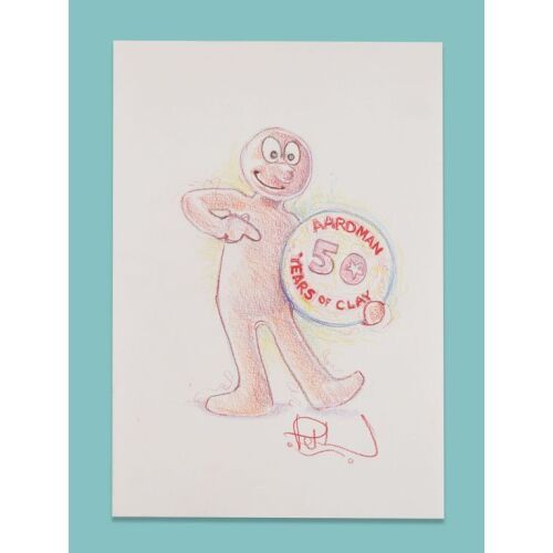 Lot # 1. Hand-Drawn 50th Anniversary Artwork by Sir Peter Lord ### MORPH (2026)