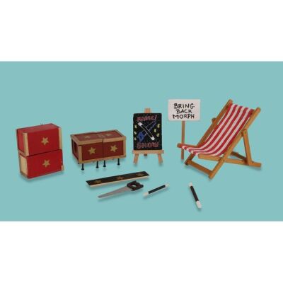 Lot # 4. Magic Set from "Box of Tricks", Bring Back Morph Placard and Deck Chair ### MORPH (2014)