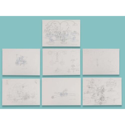 Lot # 11. Collection of Seven Hand-Drawn Concept Artworks by Michael Salter ### WALLACE & GROMIT COMIC STRIP (2005-2007)