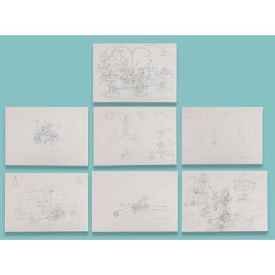 Lot # 11. Collection of Seven Hand-Drawn Concept Artworks by Michael Salter ### WALLACE & GROMIT COMIC STRIP (2005-2007)
