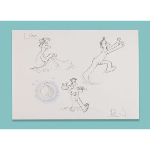 Lot # 15. Hand-Drawn Artwork by Sir Peter Lord ### ADAM (1992)