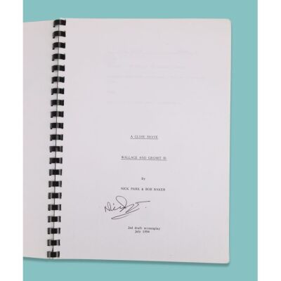 Lot # 24. Second Draft Bound Script Signed by Nick Park ### WALLACE & GROMIT: A CLOSE SHAVE (1995)