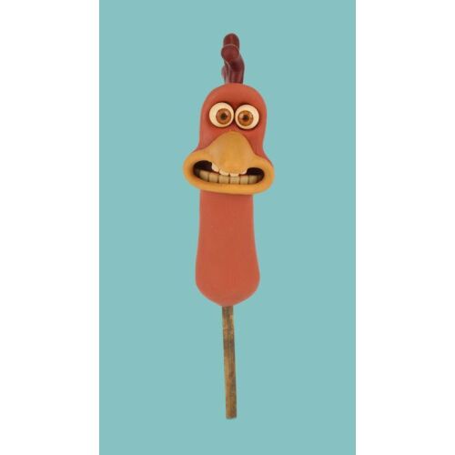 Lot # 28. Studio Ghibli Exhibition Custom-Made Chicken Head ### CHICKEN RUN (2000)
