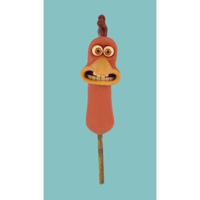 Lot # 28. Studio Ghibli Exhibition Custom-Made Chicken Head ### CHICKEN RUN (2000)