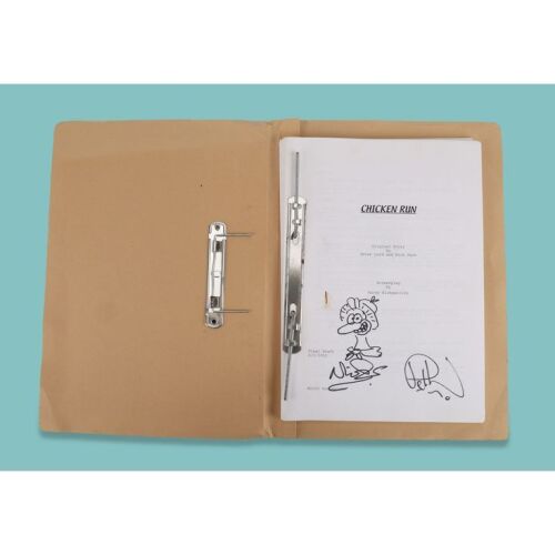 Lot # 32. Final Draft Bound Script Signed by Nick Park and Sir Peter Lord ### CHICKEN RUN (2000)