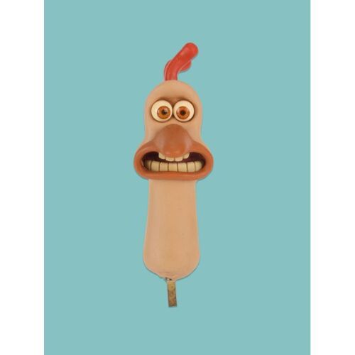 Lot # 35. Studio Ghibli Exhibition Custom-Made Chicken Head ### CHICKEN RUN (2000)