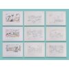 Lot # 39. Set of Nine Hand-Drawn Character Concept Artwork by Sylvia Bull ### CREATURE COMFORTS (T.V. SERIES, 2003&ndash;2006)