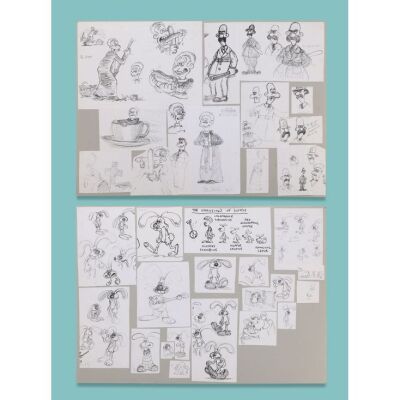 Lot # 47. Pair of Production Boards Featuring Printed Artwork by Nick Park and Steve Box ### WALLACE & GROMIT: THE CURSE OF THE WERE-RABBIT (2005)