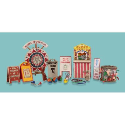 Lot # 60. Punch & Judy Stand, Bunting Reel, Wheel of Fortune, Fairground Signs and Selection of Fairground Stall Props ### WALLACE & GROMIT: THE CURSE OF THE WERE-RABBIT (2005)