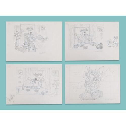 Lot # 71. Set of Four Hand-Drawn Gromit in Japan Concept Artworks by Michael Salter ### WALLACE & GROMIT COMIC STRIP (2005-2007)