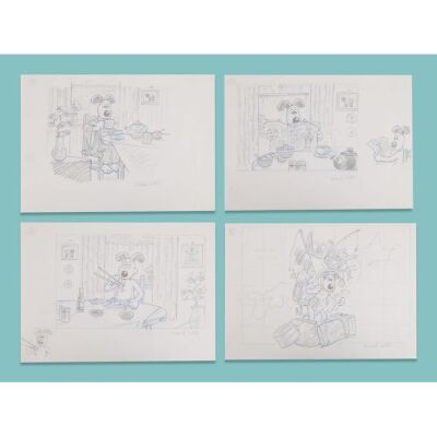 Lot # 71. Set of Four Hand-Drawn Gromit in Japan Concept Artworks by Michael Salter ### WALLACE & GROMIT COMIC STRIP (2005-2007)