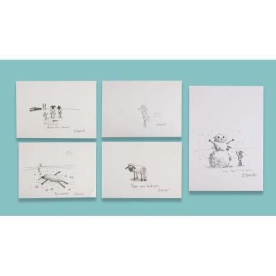 Lot # 84. Collection of Five Hand-Drawn Shaun Character Development Artwork by Richard Starzak ### SHAUN THE SHEEP