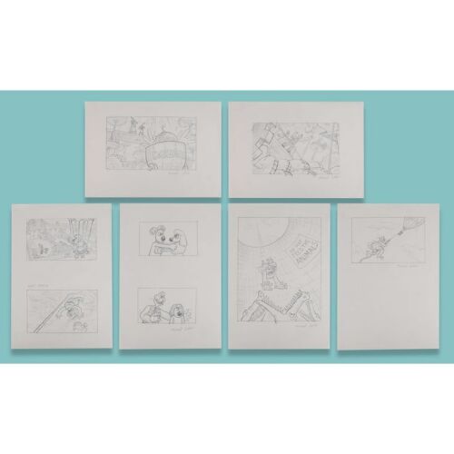 Lot # 98. Collection of Six Hand-Drawn "BBC Pitch" Artworks by Michael Salter ### WALLACE & GROMIT: A MATTER OF LOAF AND DEATH (2008)