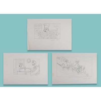 Lot # 99. Three Pages of Hand-Drawn "BBC Pitch" Artworks by Michael Salter ### WALLACE & GROMIT: A MATTER OF LOAF AND DEATH (2008)