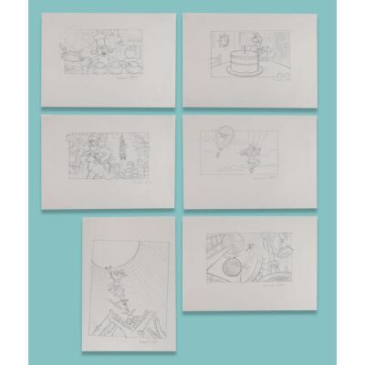 Lot # 103. Collection of Six Hand-Drawn "BBC Pitch" Artworks by Michael Salter ### WALLACE & GROMIT: A MATTER OF LOAF AND DEATH (2008)