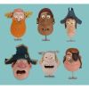 Lot # 117. Collection of Six Pirate Crew Character Heads ### PIRATES! IN AN ADVENTURE WITH SCIENTISTS! THE, (2012)
