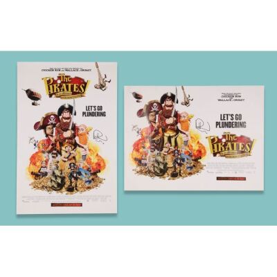 Lot # 120. Pair of Posters Autographed by Sir Peter Lord ### PIRATES! IN AN ADVENTURE WITH SCIENTISTS! THE, (2012)