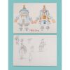 Lot # 123. Pirate King Hand-Painted Principal Colour Concept Artwork with Hand-Drawn Character Sketches ### PIRATES! IN AN ADVENTURE WITH SCIENTISTS! THE, (2012)