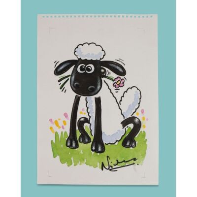Lot # 139. Hand-Painted Shaun Artwork by Nick Park ### SHAUN THE SHEEP