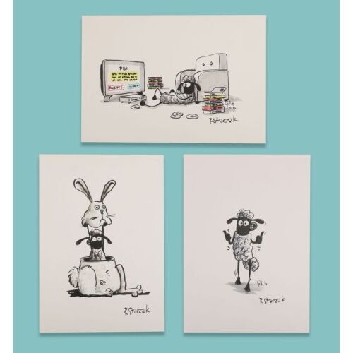 Lot # 144. Three Hand-Painted Promotional Artworks by Richard Starzak ### SHAUN THE SHEEP MOVIE (2015)
