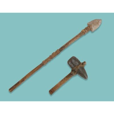 Lot # 151. Stone Age Spear and Hammerstone ### EARLY MAN (2018)