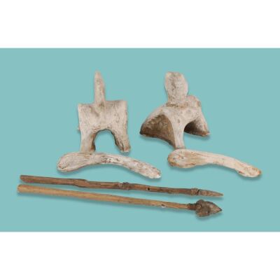 Lot # 156. Four Dinosaur Bones and Two Stone Age Spears ### EARLY MAN (2018)