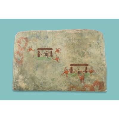 Lot # 167. Cave Paintings Slab of the Stone Age Getting Thrashed ### EARLY MAN (2018)