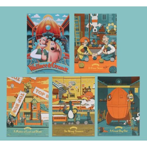 Lot # 182. Nick Park-Signed Set of Four Vice Press Matte Posters and A Grand Day Out Poster ### WALLACE & GROMIT