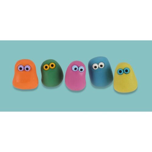 Lot # 183. Pink, Blue, Orange, Yellow and Green Stop-Motion Puppets ### VERY SMALL CREATURES, THE (TV SERIES, 2021-2023)
