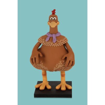 Lot # 191. Free Chicken Stop-Motion Puppet with Purple Scarf ### CHICKEN RUN: DAWN OF THE NUGGET (2023)