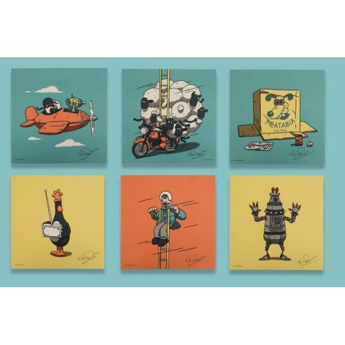 Lot # 231. Collection of Six Vice Press Collaboration Artwork Prints Signed by Nick Park ### WALLACE & GROMIT