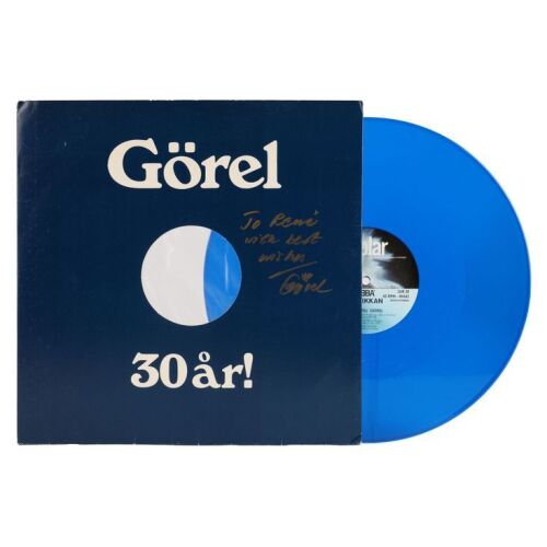 Lot # 2. Gorel Hanser-Autographed ''Sang Till Gorel'' Blue Vinyl Maxi-Single ### ABBA