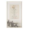 Lot # 17. John Lennon, Paul McCartney, George Harrison, and Ringo Starr-Autographed Framed Pan Am Menu from Their First Flight to the USA, 1964 ### BEATLES, THE