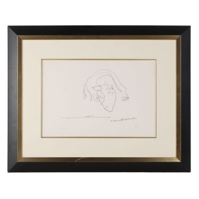 Lot # 35. Limited-Edition "At Last He Could See The Mountains" John Lennon Print Hand-Signed by Yoko Ono ### JOHN LENNON