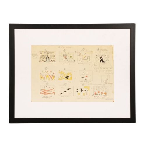 Lot # 37. Framed Paul McCartney Hand-Drawn Stage Designs, with Four Tops Programme, Newspaper and Photograph, 1966 ### BEATLES, THE