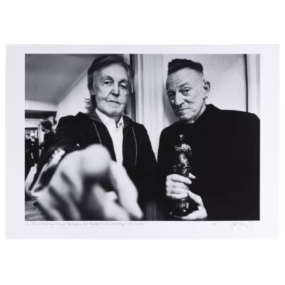 Lot # 40. The Rockarchive Collection: Artist&rsquo;s Proof Ivor Novello Awards Print by Jill Furmanovsky, London, 2024 ### PAUL MCCARTNEY AND BRUCE SPRINGSTEEN