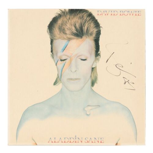 Lot # 75. David Bowie-Autographed Aladdin Sane Album Sleeve, 1987 ### DAVID BOWIE