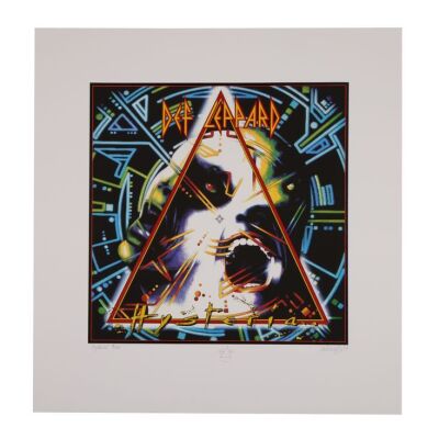 Lot # 80. Andie Airfix-Signed Limited Edition Hysteria Album Cover Print, 2014 ### DEF LEPPARD