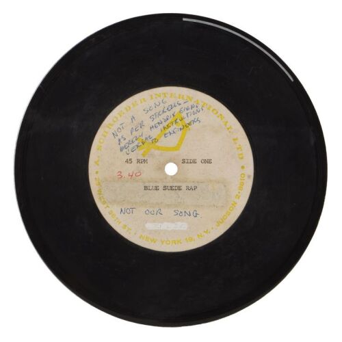 Lot # 108. ''Blue Suede Rap'' and ''South Saturn Delta'' Demo Recordings Acetate, circa 1968 ### JIMI HENDRIX