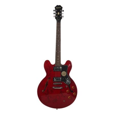 Lot # 113. Ricky Wilson, Andrew White, Nick Baines, Simon Rix, and Nick Hodgson-Autographed Epiphone Dot Guitar ### KAISER CHIEFS