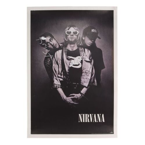 Lot # 161. Kurt Cobain, Dave Grohl and Krist Novoselic-Autographed In Utero Promotional DGC Records Poster, 1993 ### NIRVANA