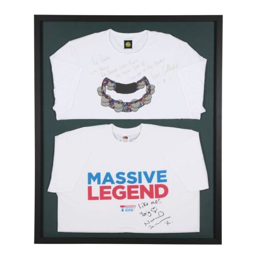 Lot # 202. Pair of Framed Noel and Liam Gallagher-Autographed T-Shirts Donated to Teenage Cancer Trust ### OASIS