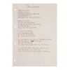 Lot # 205. Noel Gallagher Handwritten ''Talk Tonight'' Lyrics ### OASIS